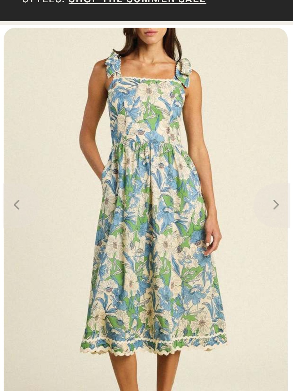 Trovato California bird of paradise alessia cotton midi maxi dress